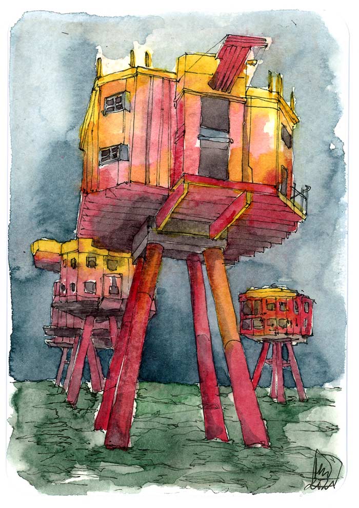 "Maunsell Forts" aus der Serie "Steampunks"