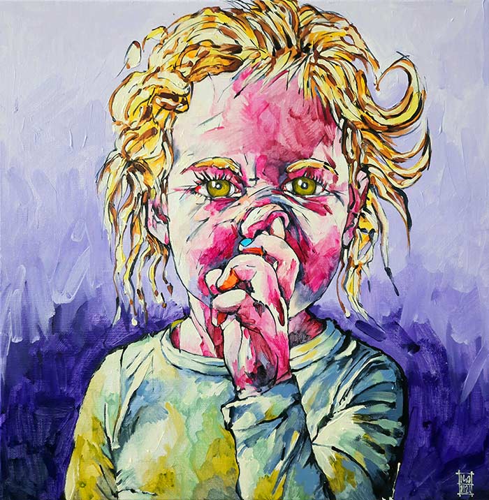 "Der Popel" aus der Serie "Porträt im Quadrat"